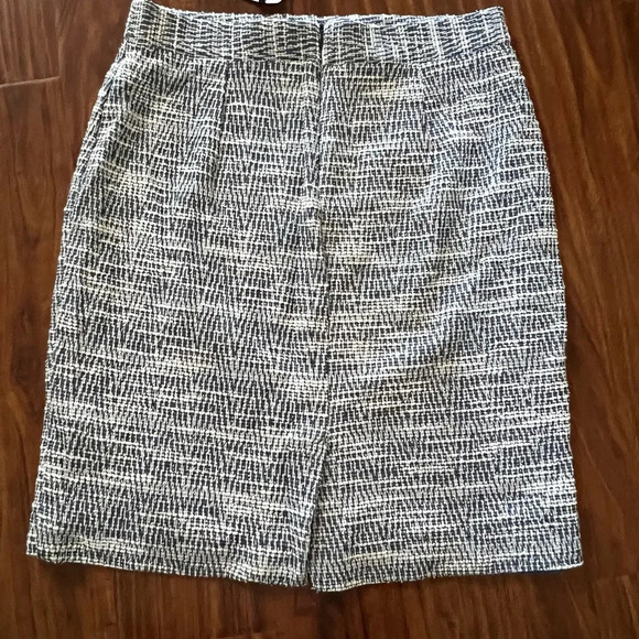 NWT Banana Republic Blue Lined Tweed Pencil Skirt Womens size 6 petite - Picture 4 of 8